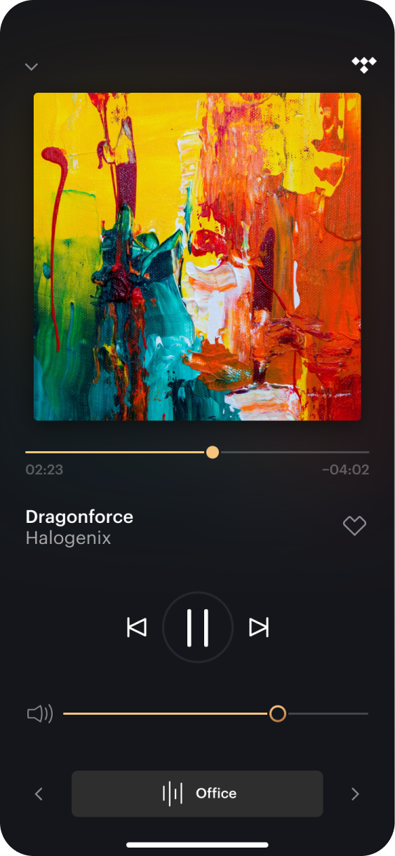 Controlling the volume on a Formation product